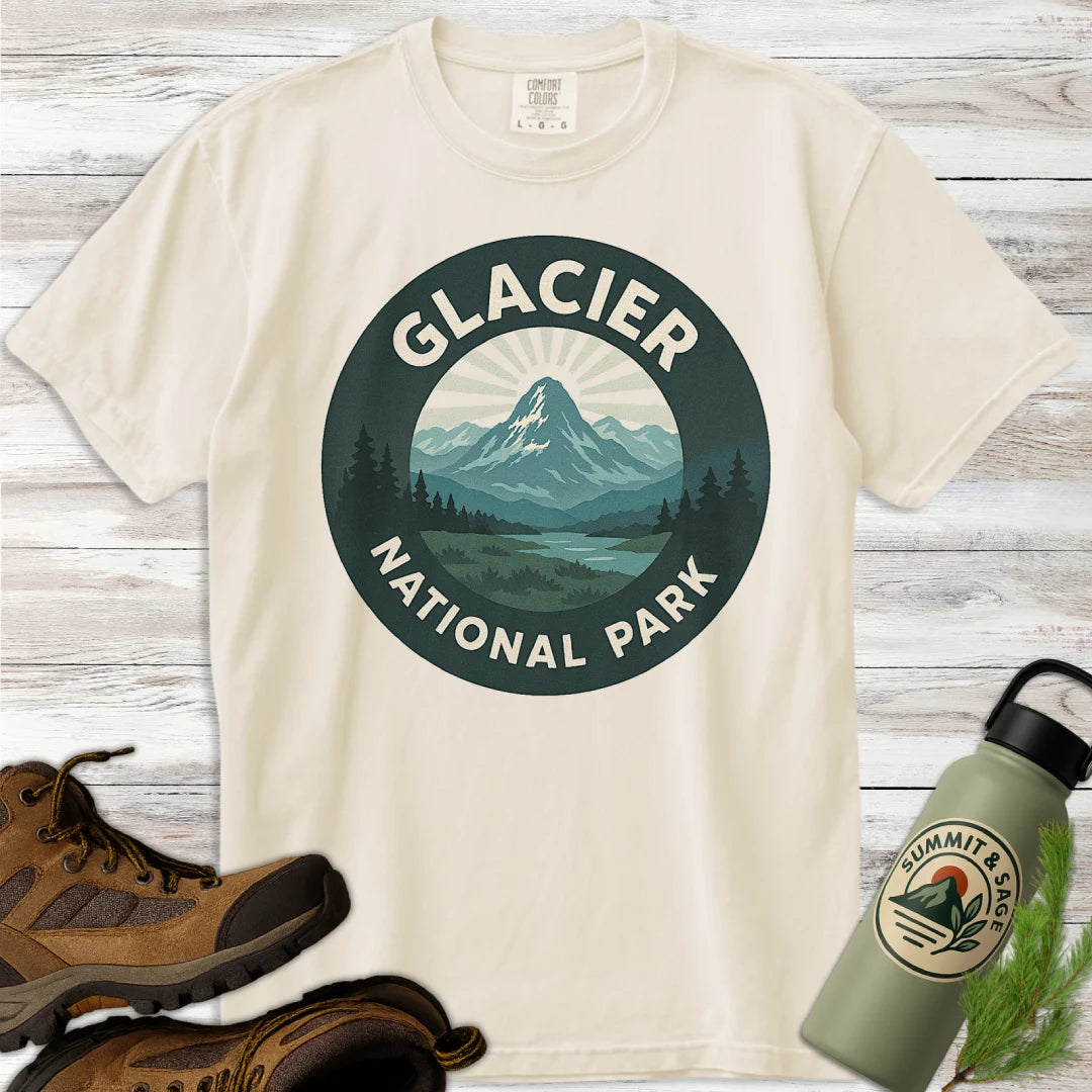 Glacier National Park Badge T-Shirt