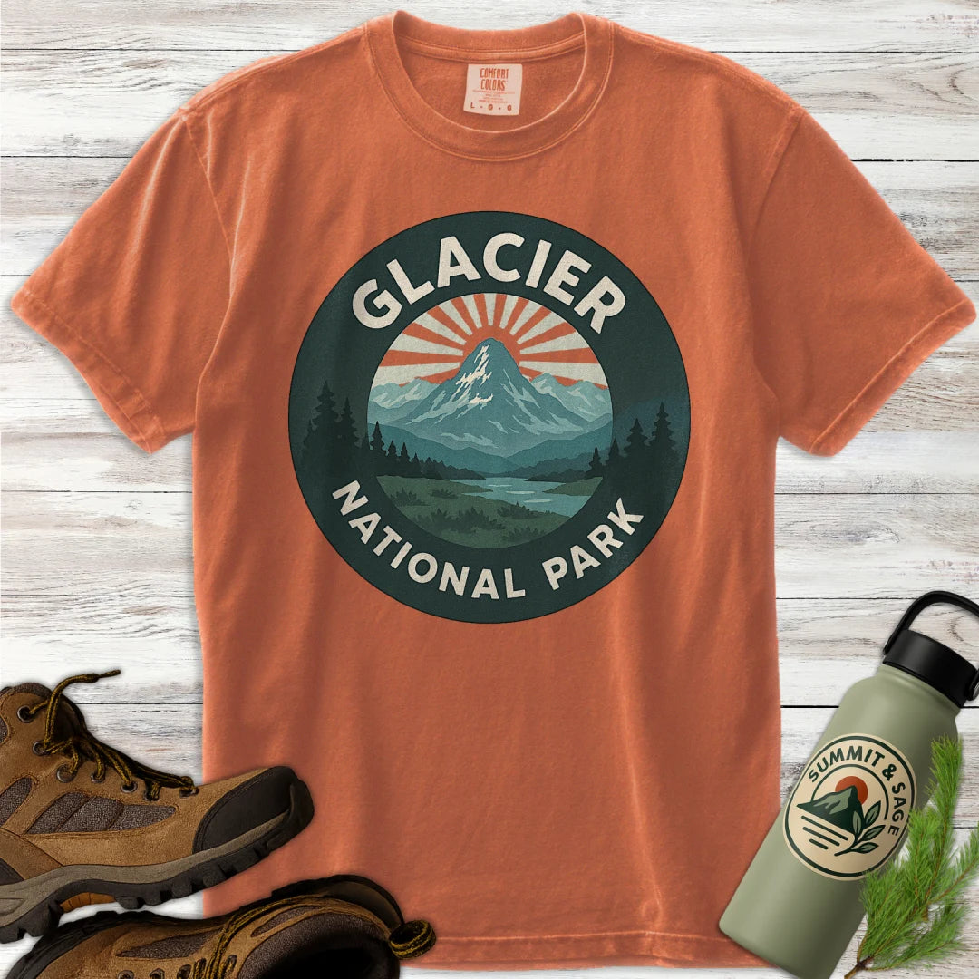 Glacier National Park Badge T-Shirt