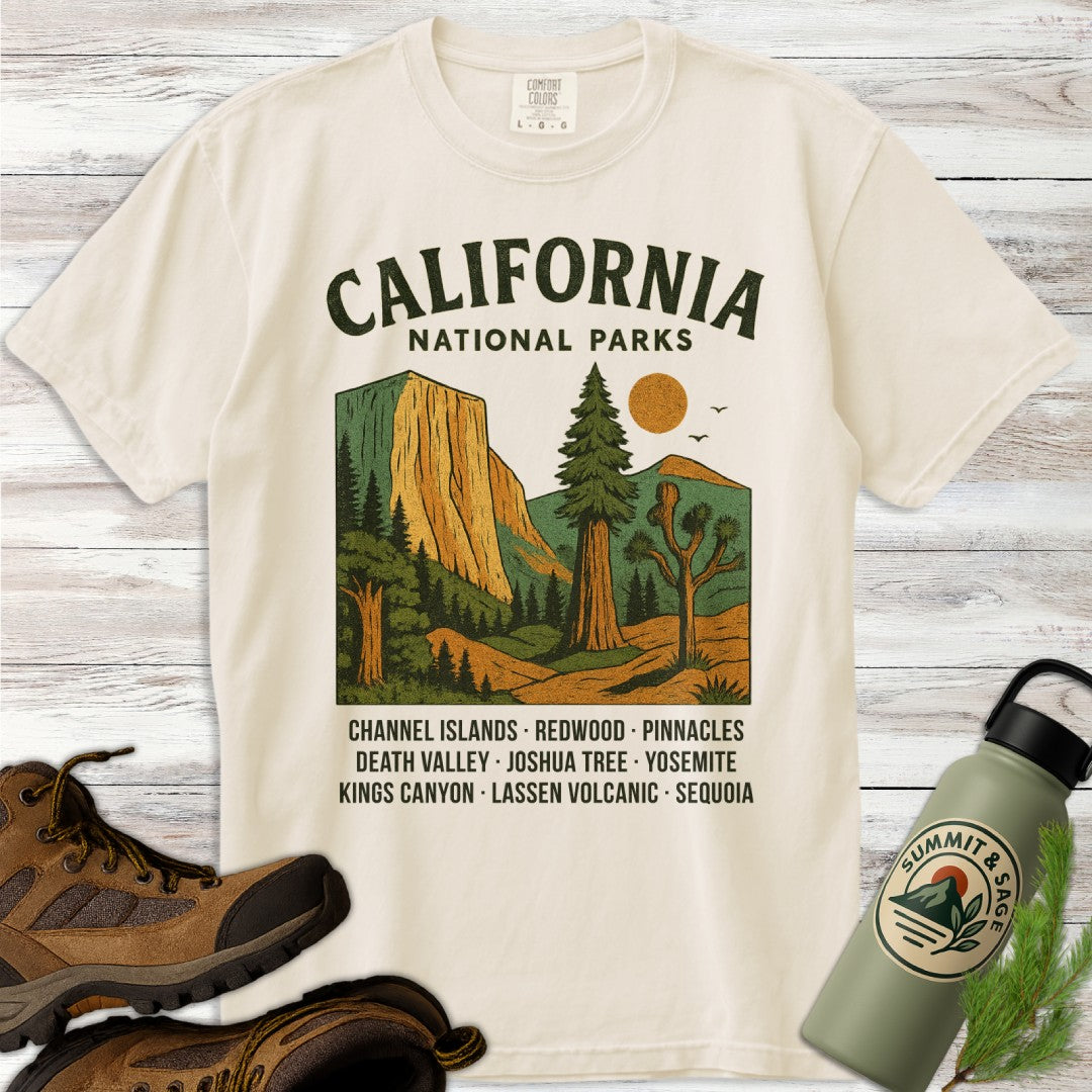 Retro California National Parks T-Shirt