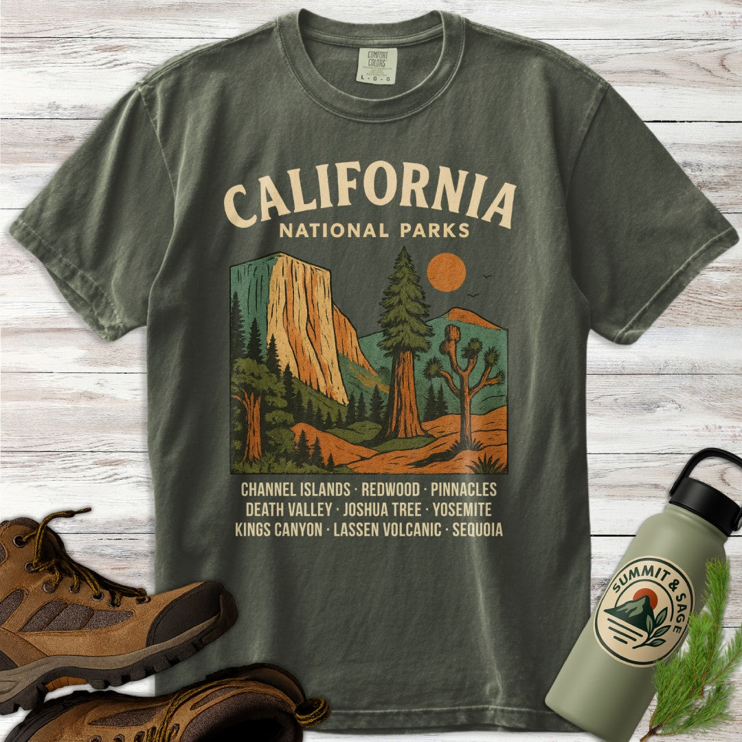 Retro California National Parks T-Shirt
