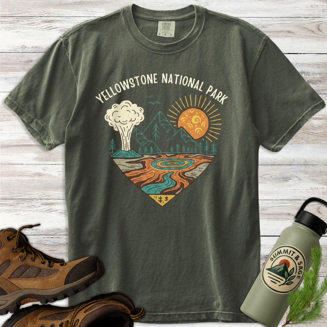 Vintage Yellowstone Heart T-Shirt
