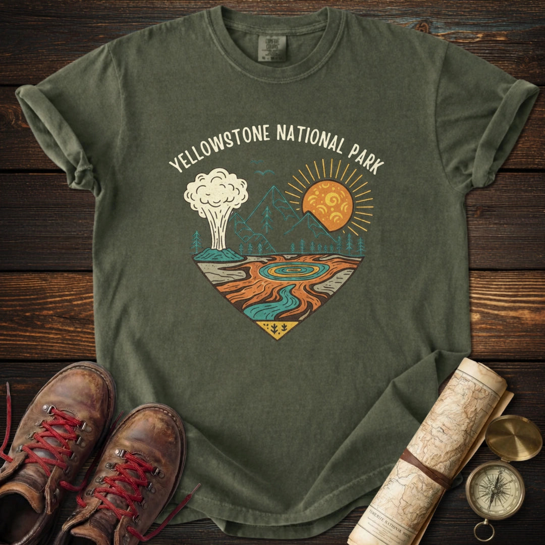 Vintage Yellowstone Heart T-Shirt