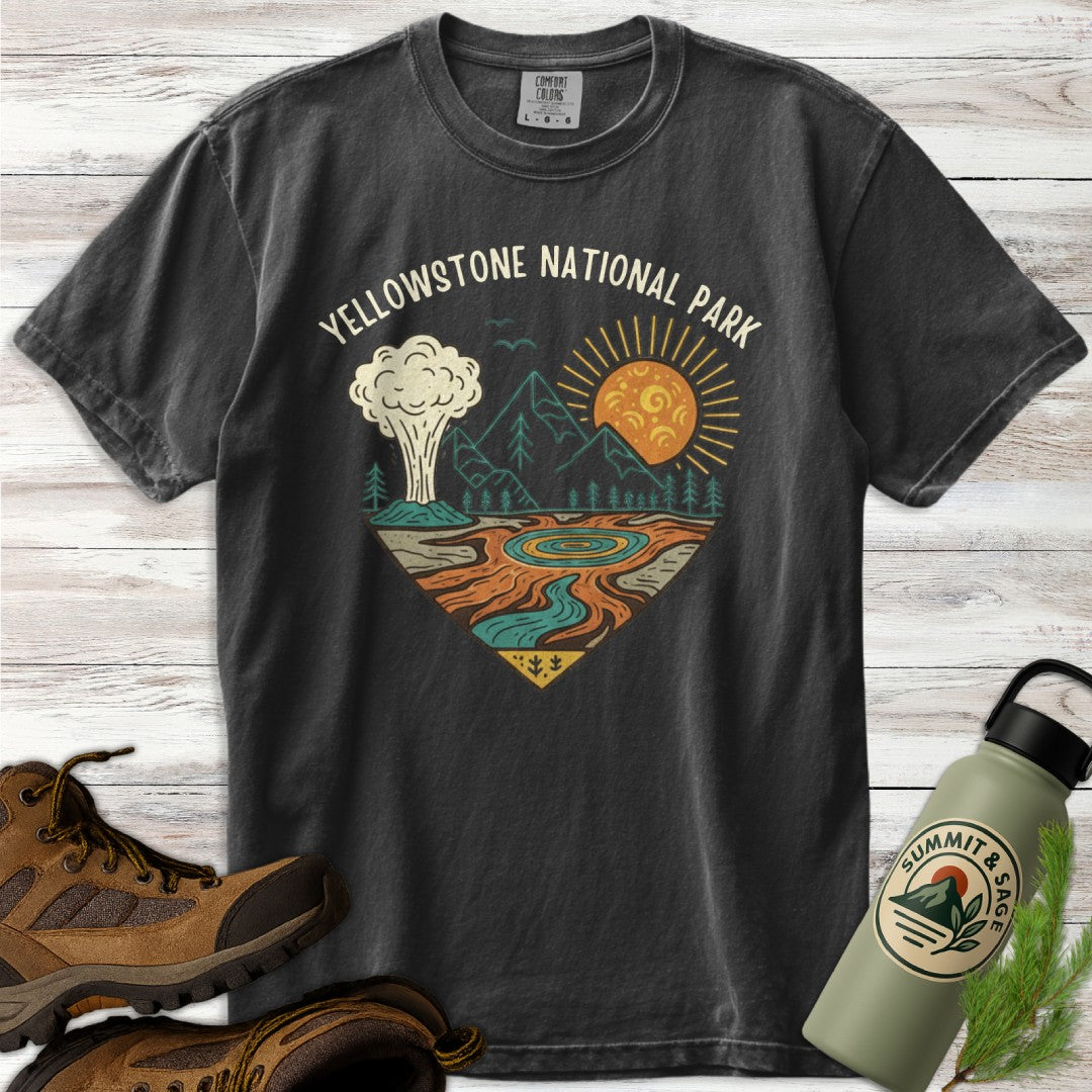 Vintage Yellowstone Heart T-Shirt