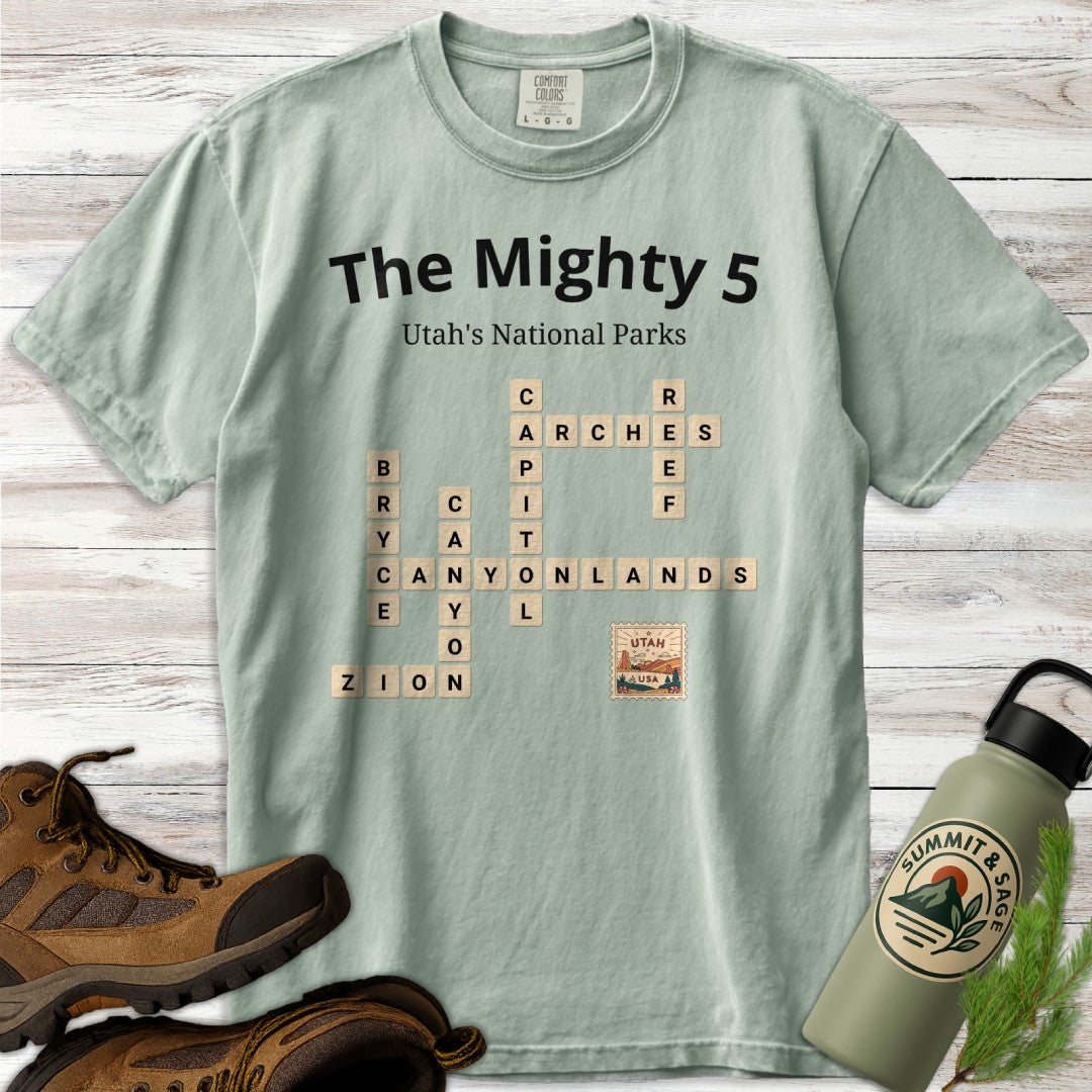 Utah Mighty 5 Scrabble T-Shirt