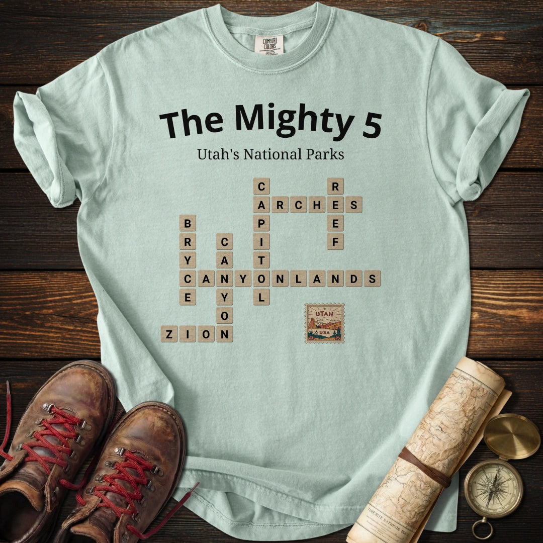 Utah Mighty 5 Scrabble T-Shirt