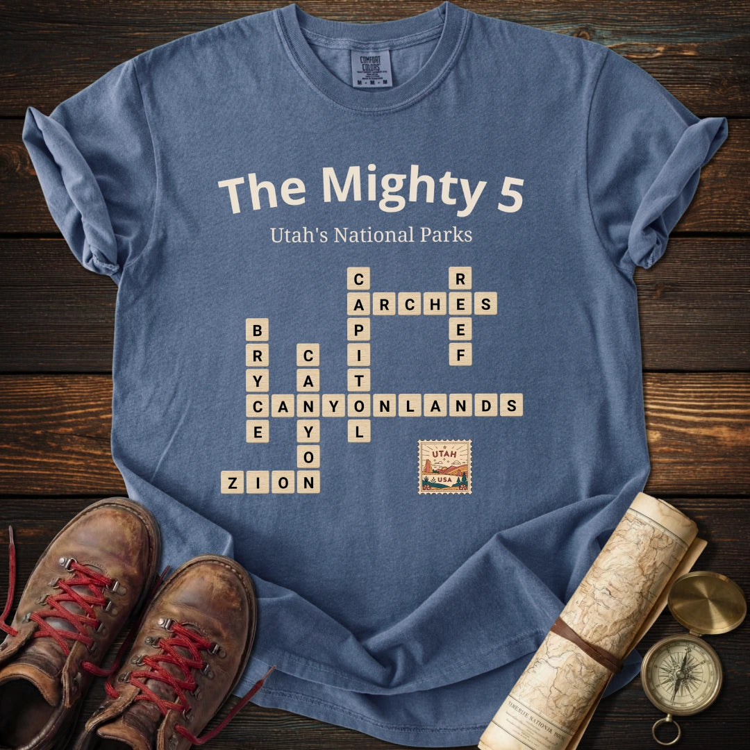 Utah Mighty 5 Scrabble T-Shirt
