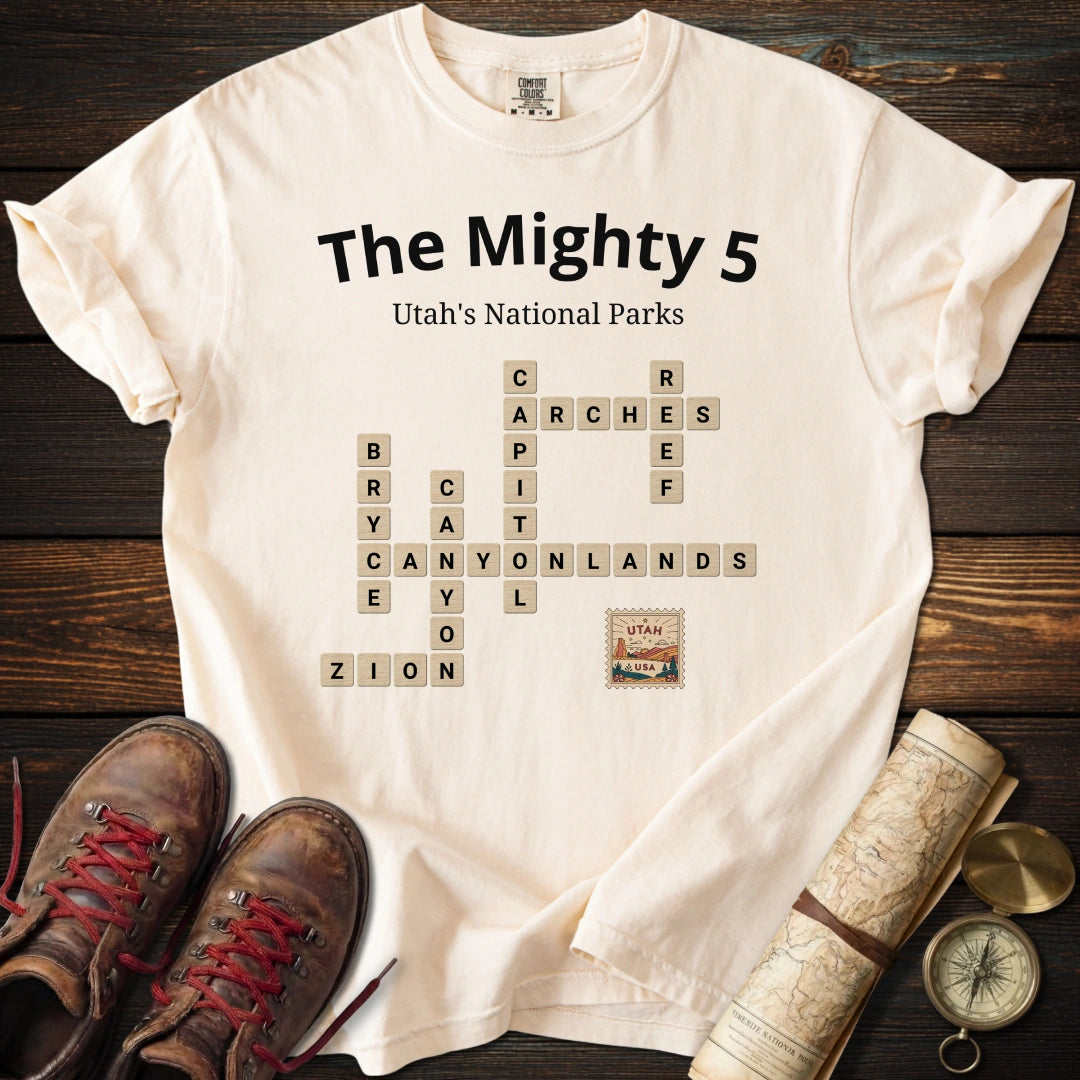 Utah Mighty 5 Scrabble T-Shirt