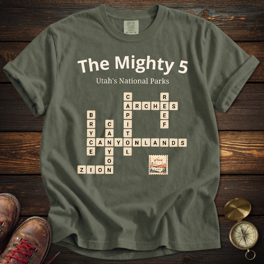 Utah Mighty 5 Scrabble T-Shirt