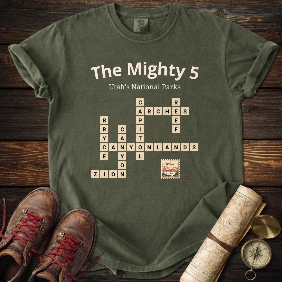 Utah Mighty 5 Scrabble T-Shirt