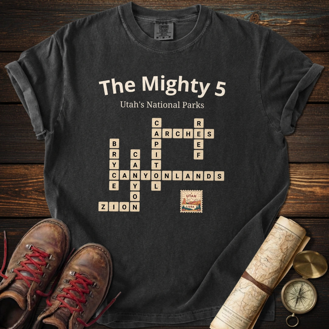 Utah Mighty 5 Scrabble T-Shirt