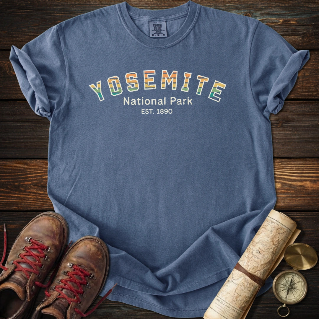 Vintage Distressed Sunset Yosemite T-Shirt