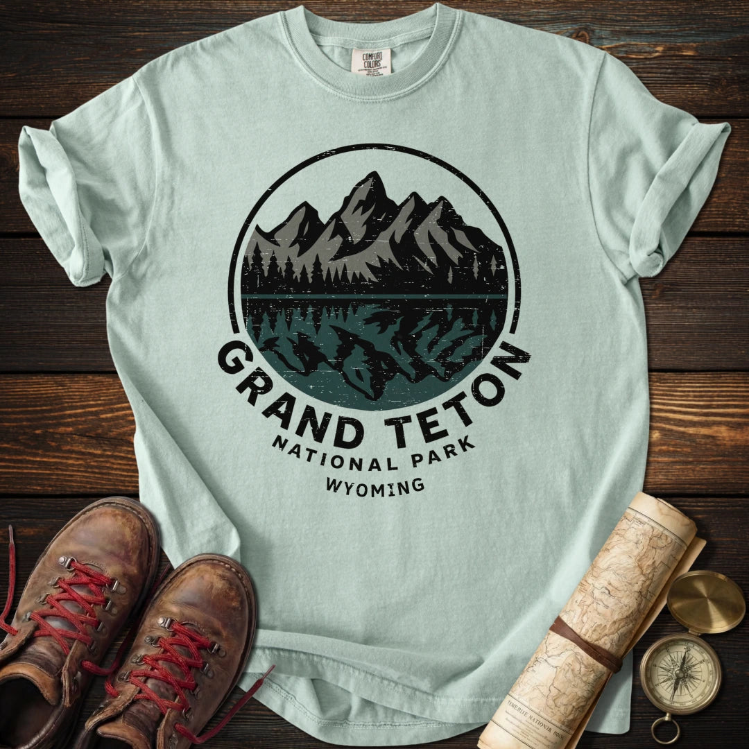 Grand Teton Reflection Distressed T-Shirt