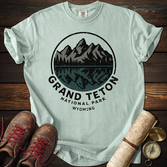 Grand Teton Reflection Distressed T-Shirt