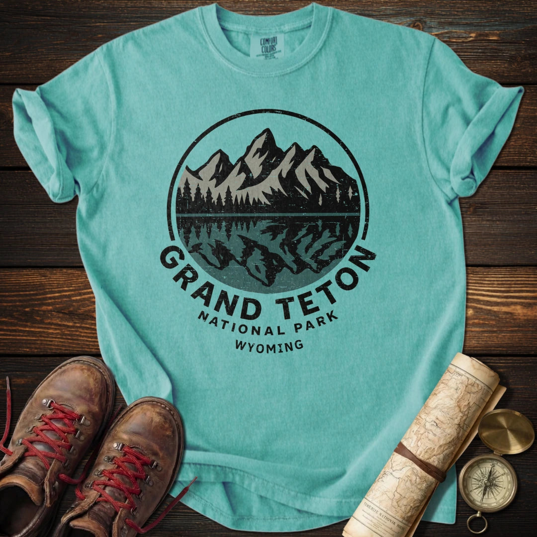 Grand Teton Reflection Distressed T-Shirt
