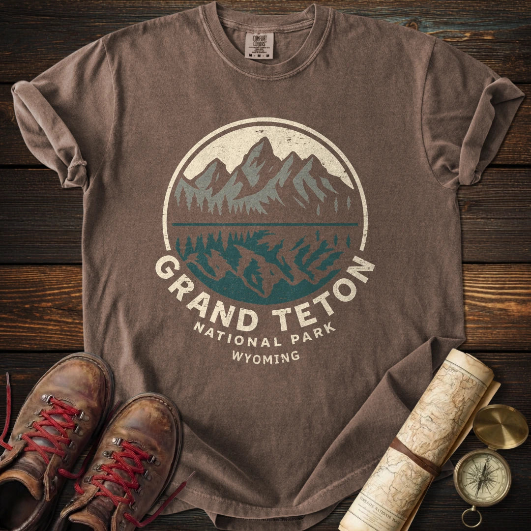 Grand Teton Reflection Distressed T-Shirt