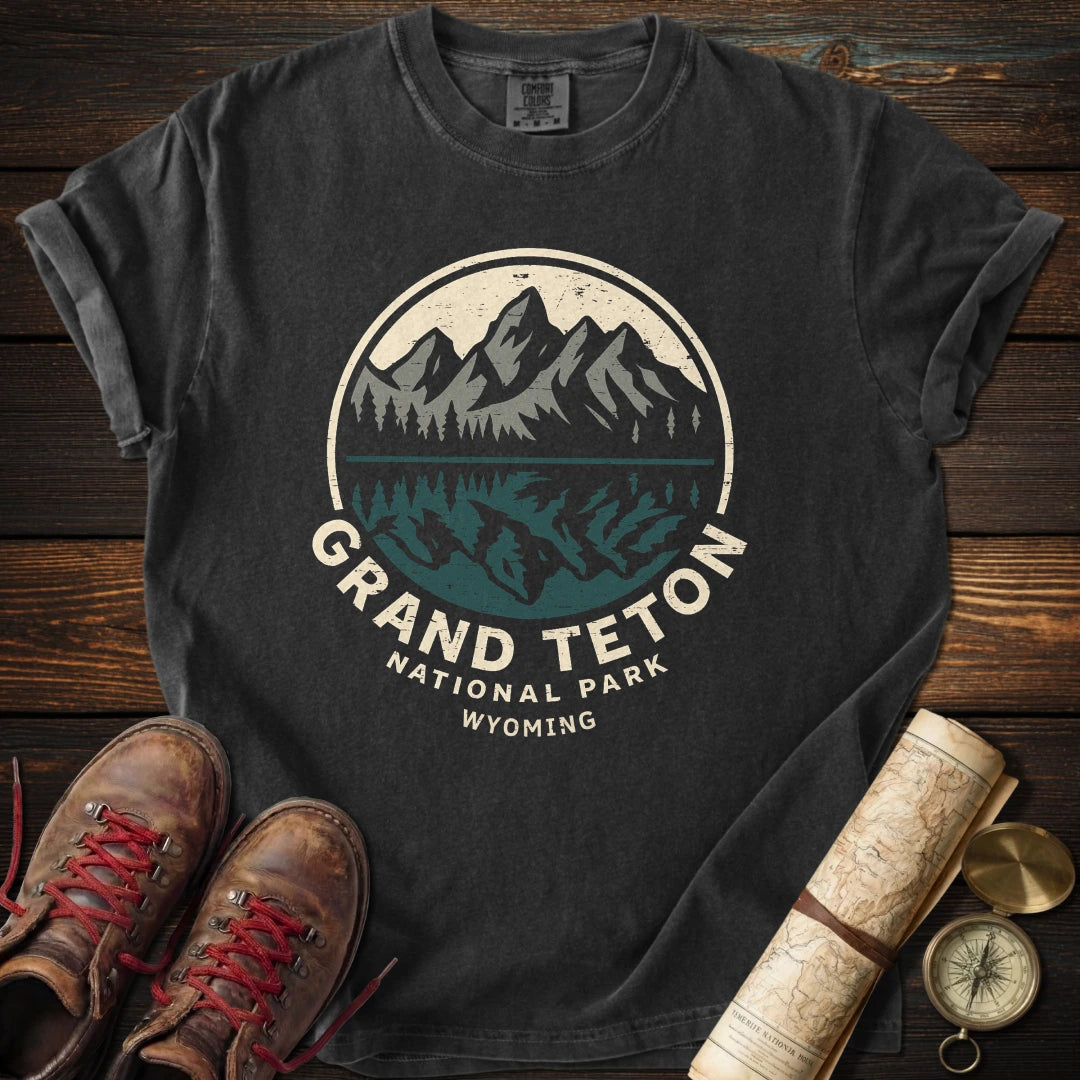 Grand Teton Reflection Distressed T-Shirt