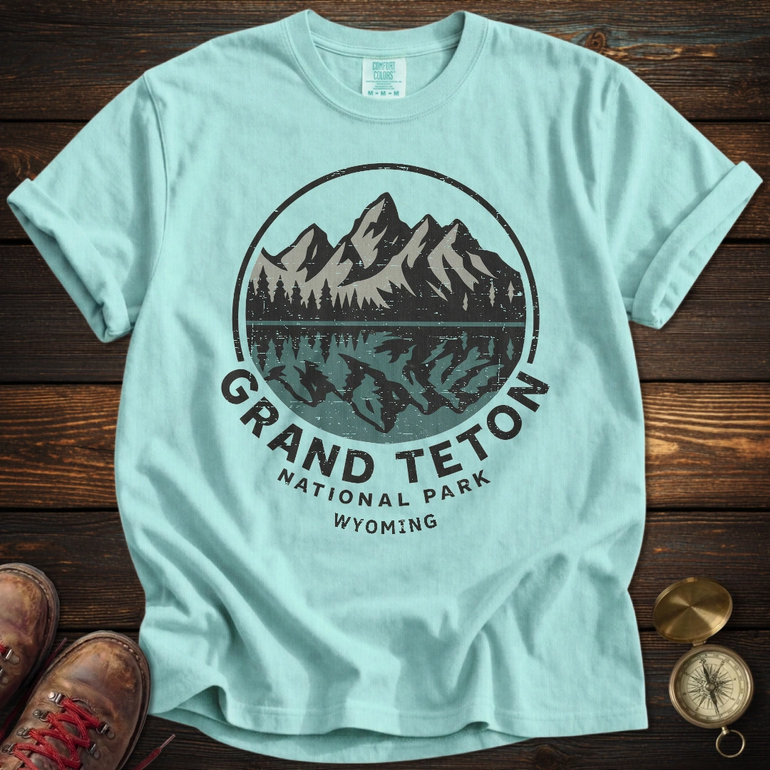 Grand Teton Reflection Distressed T-Shirt