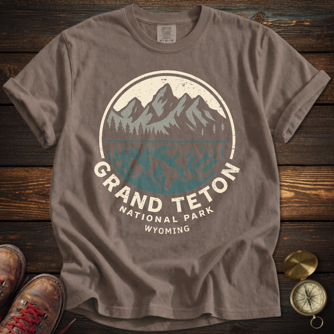 Grand Teton Reflection Distressed T-Shirt