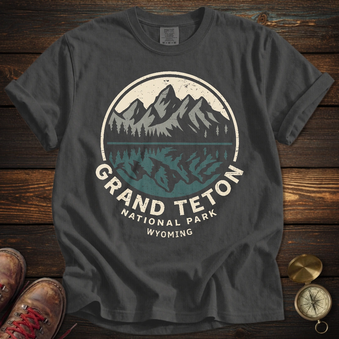 Grand Teton Reflection Distressed T-Shirt