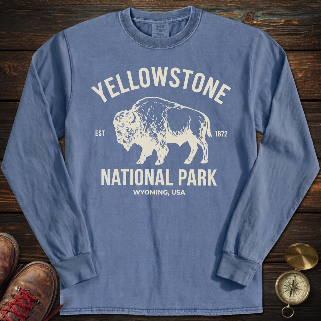 Yellowstone Park Wyoming Long Sleeved T-Shirt