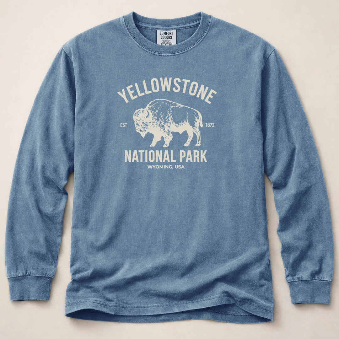 Yellowstone Park Wyoming Long Sleeved T-Shirt