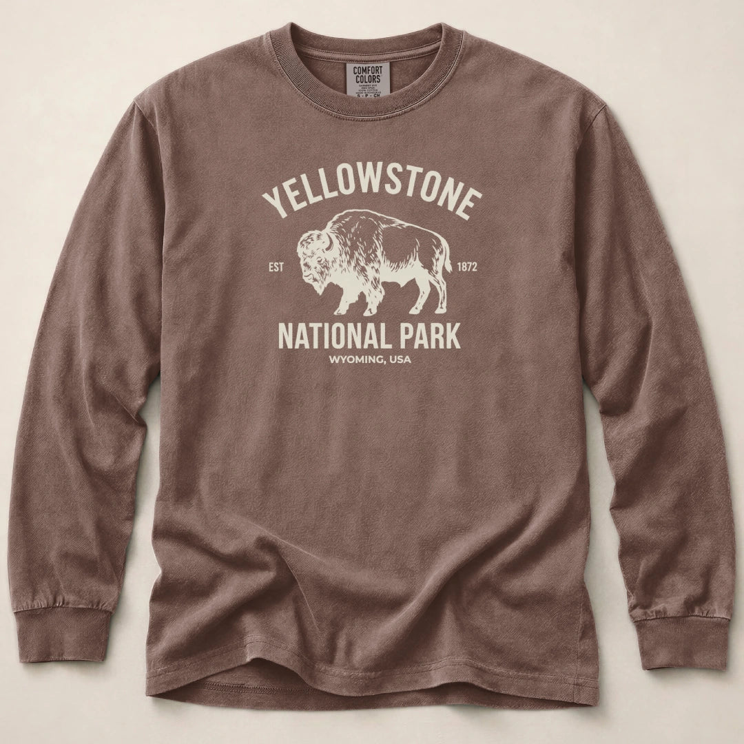 Yellowstone Park Wyoming Long Sleeved T-Shirt