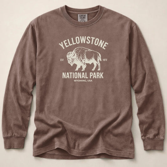Yellowstone Park Wyoming Long Sleeved T-Shirt