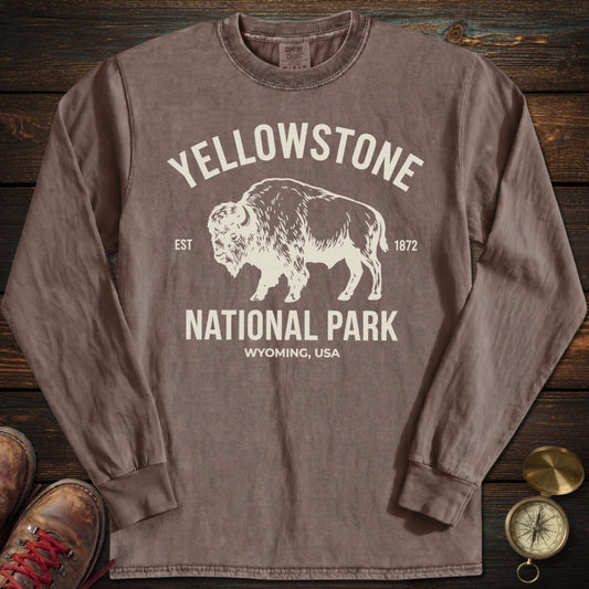 Yellowstone Park Wyoming Long Sleeved T-Shirt