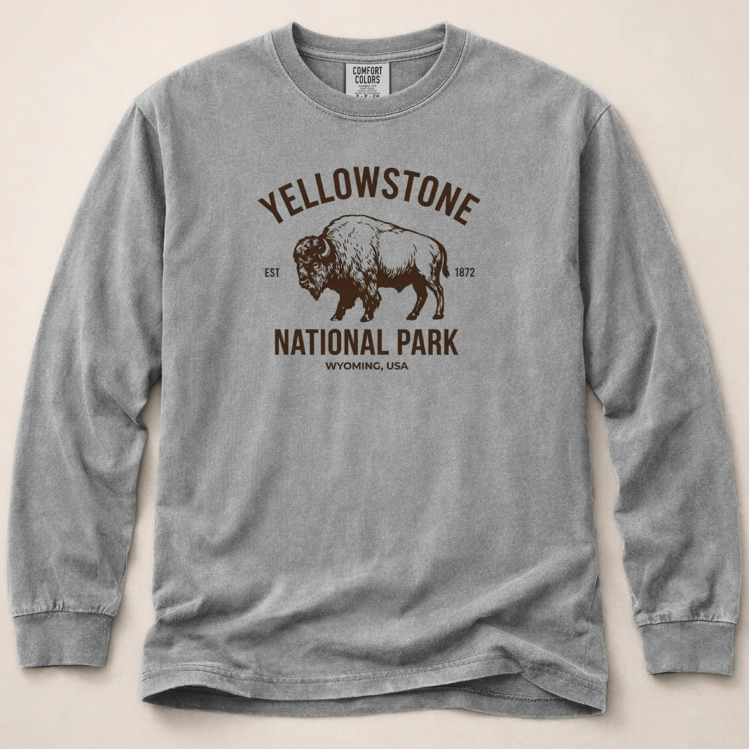 Yellowstone Park Wyoming Long Sleeved T-Shirt