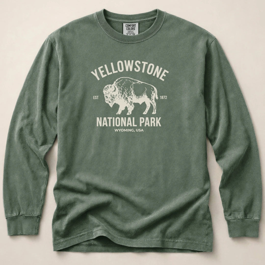Yellowstone Park Wyoming Long Sleeved T-Shirt
