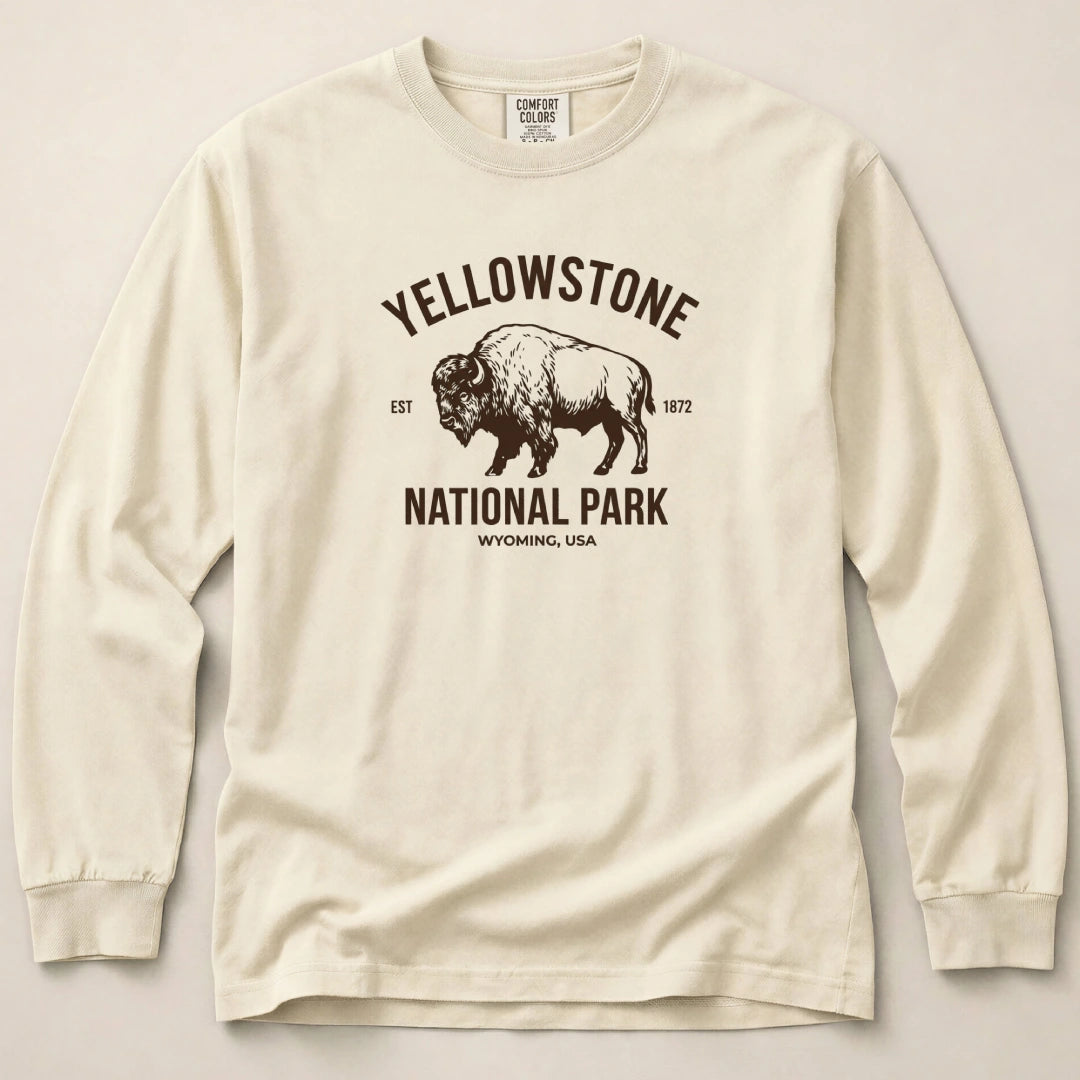 Yellowstone Park Wyoming Long Sleeved T-Shirt