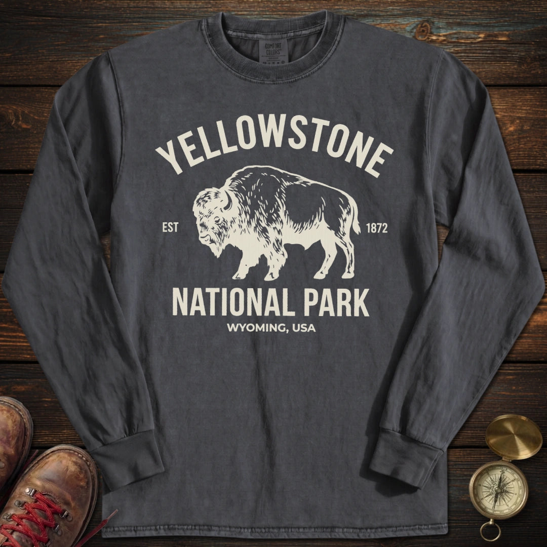 Yellowstone Park Wyoming Long Sleeved T-Shirt