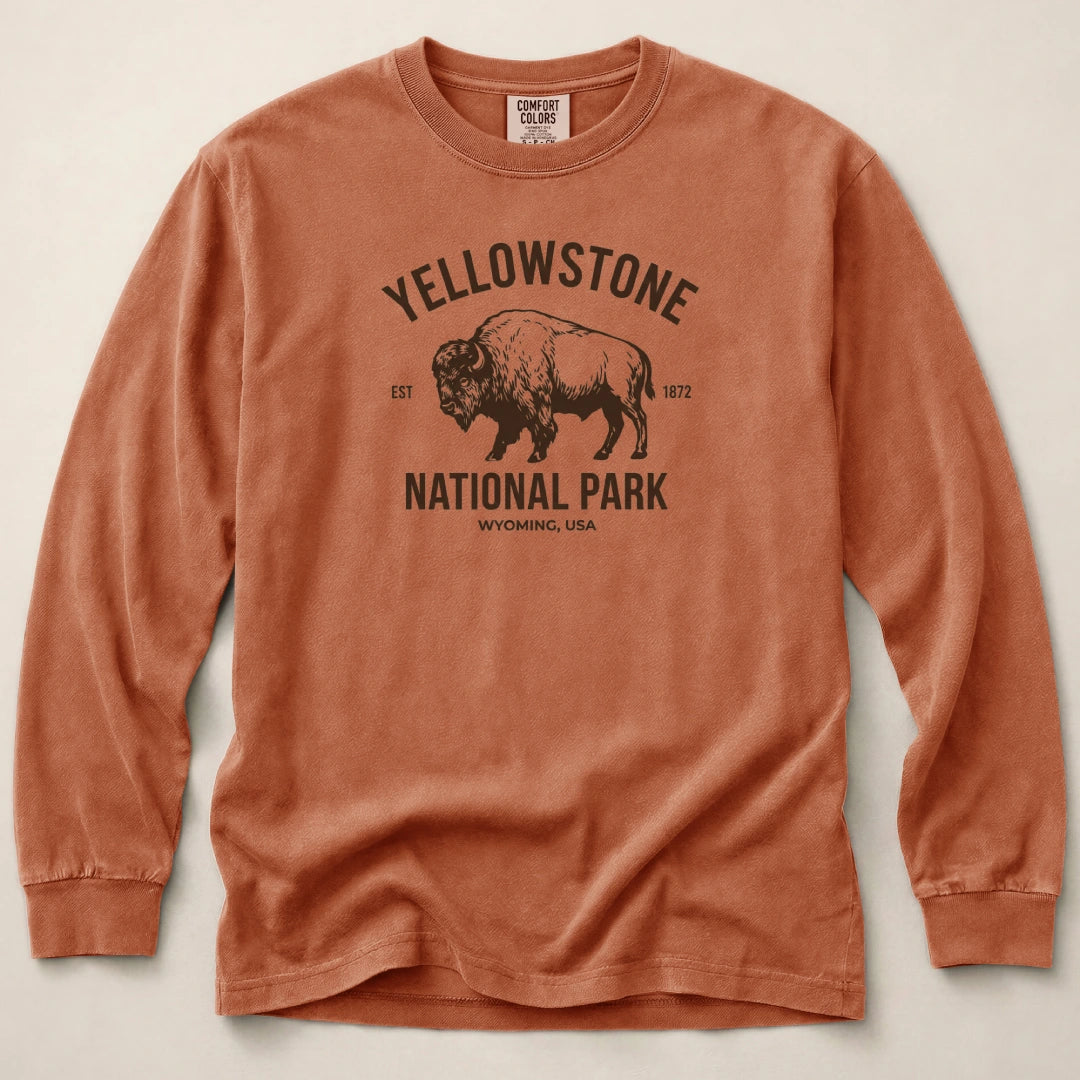 Yellowstone Park Wyoming Long Sleeved T-Shirt