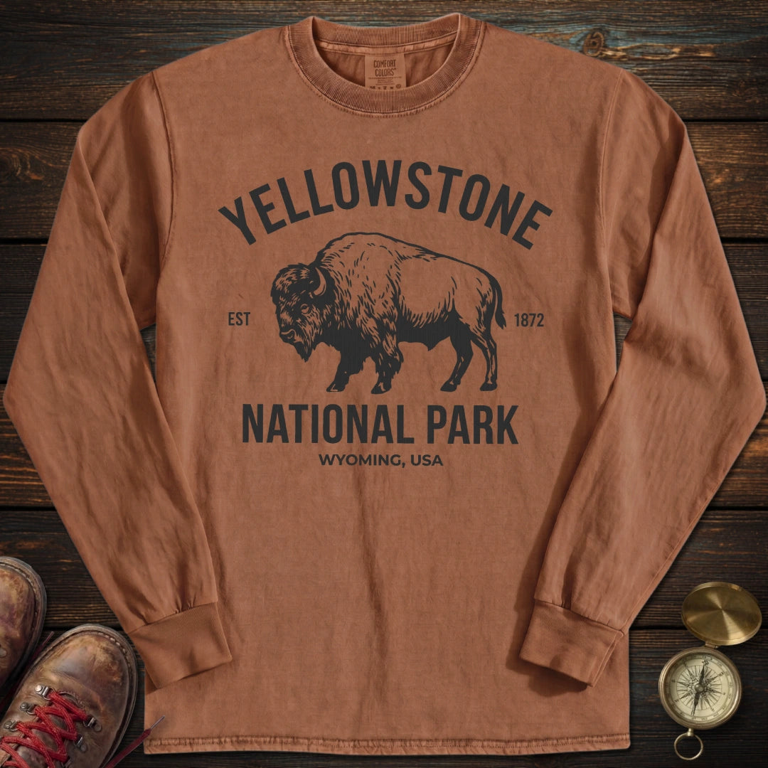 Yellowstone Park Wyoming Long Sleeved T-Shirt