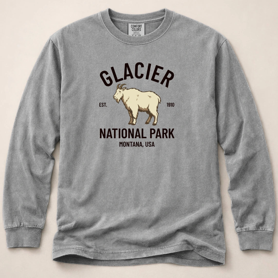 Glacier Mountain Goat Long Sleeved T-Shirt