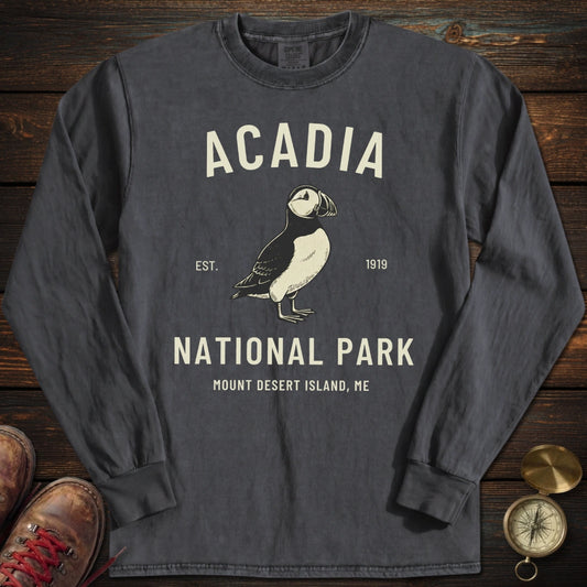 Acadia Puffin Long Sleeved T-Shirt