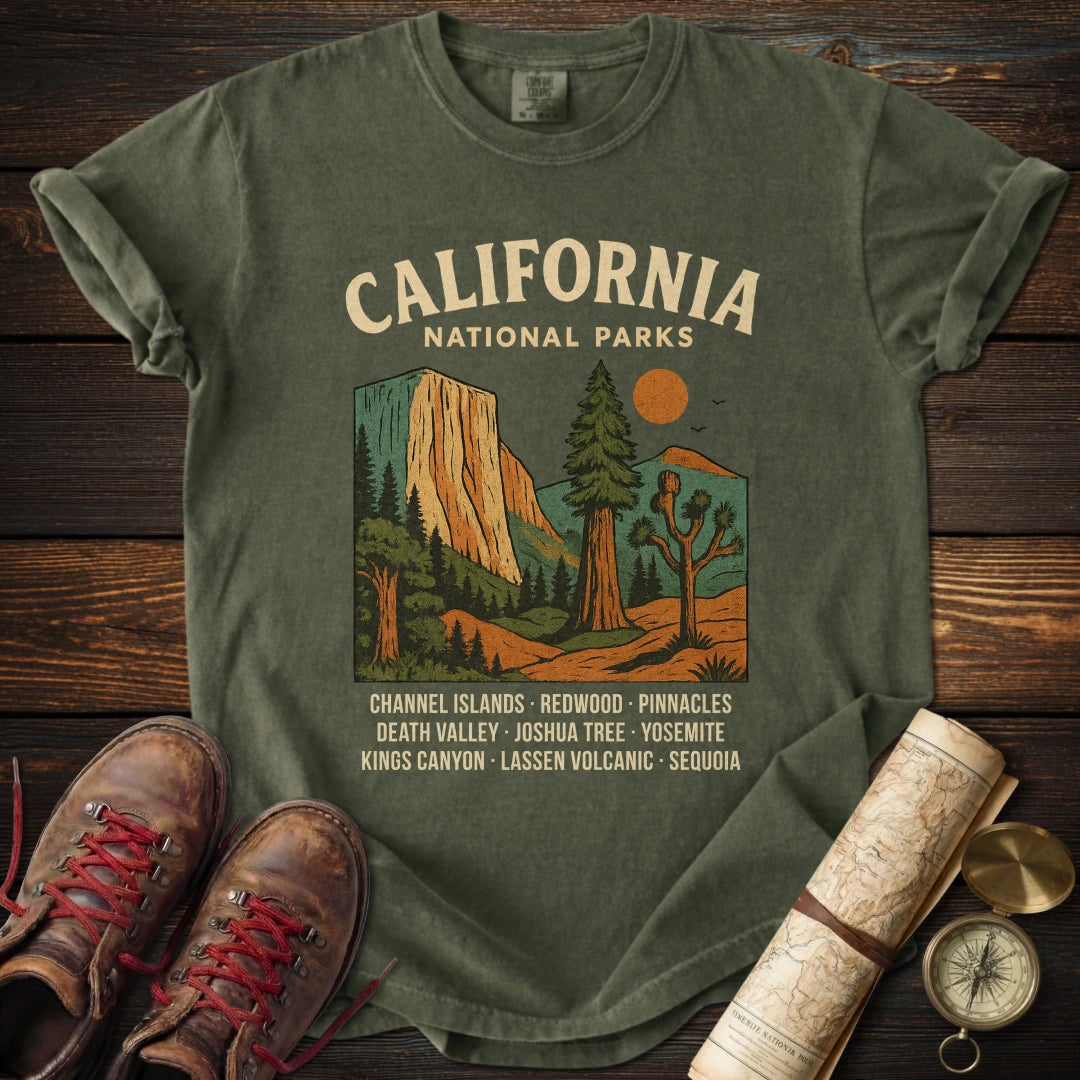 Retro California National Parks T-Shirt