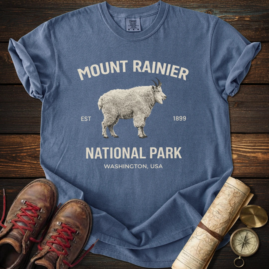 Mount Rainier Mountain Goat T-Shirt