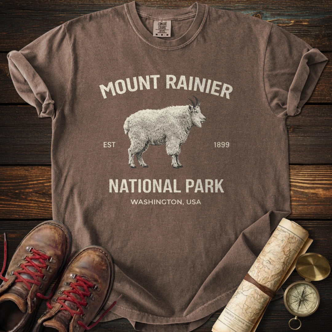 Mount Rainier Mountain Goat T-Shirt