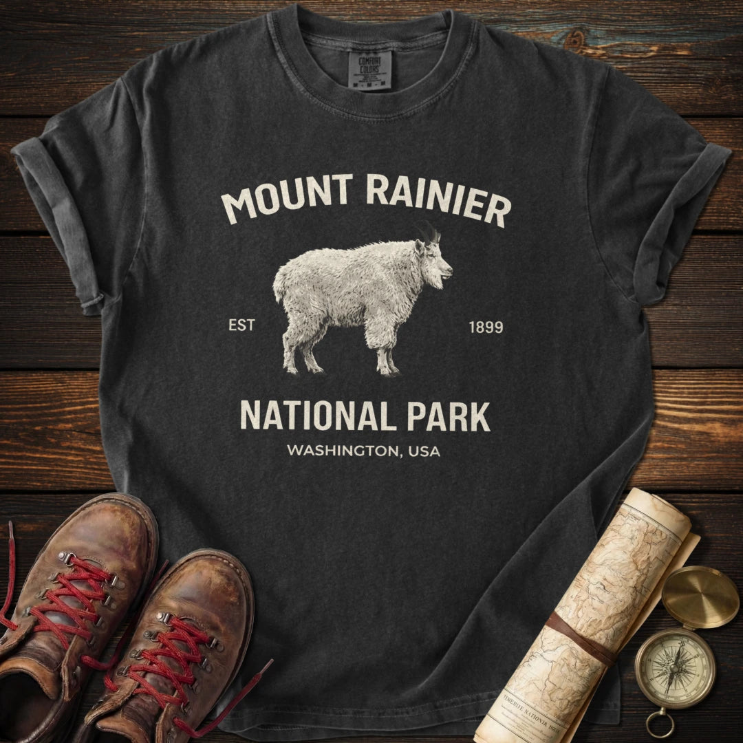Mount Rainier Mountain Goat T-Shirt