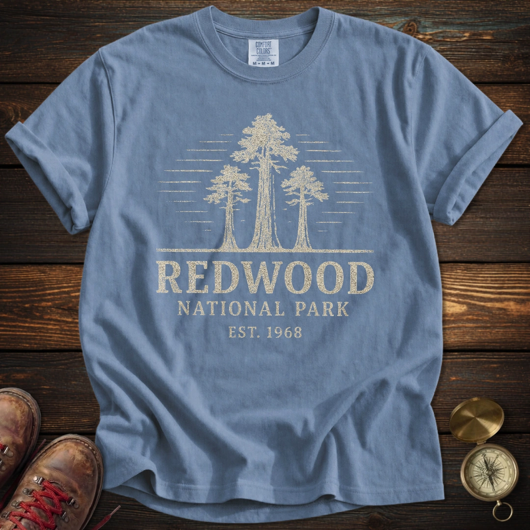 Vintage Redwood Park Distressed T-Shirt