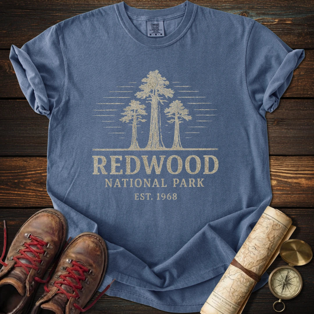Vintage Redwood Park Distressed T-Shirt