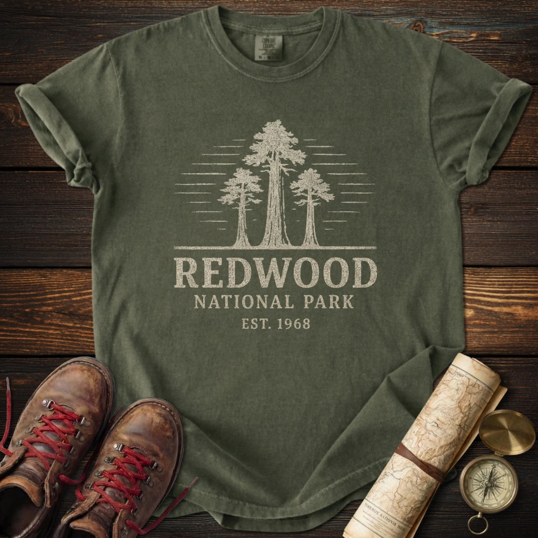 Vintage Redwood Park Distressed T-Shirt