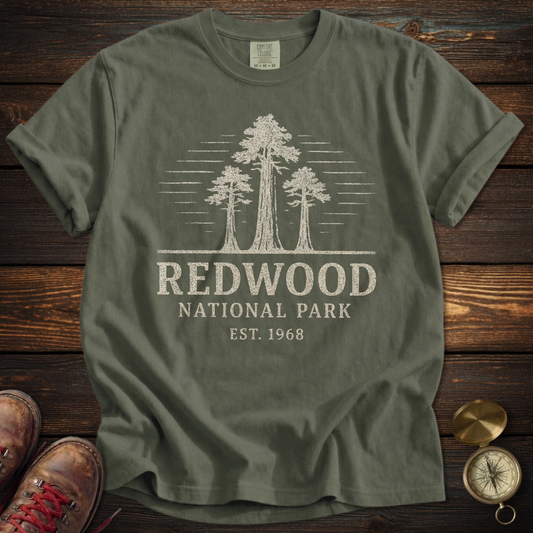 Vintage Redwood Park Distressed T-Shirt