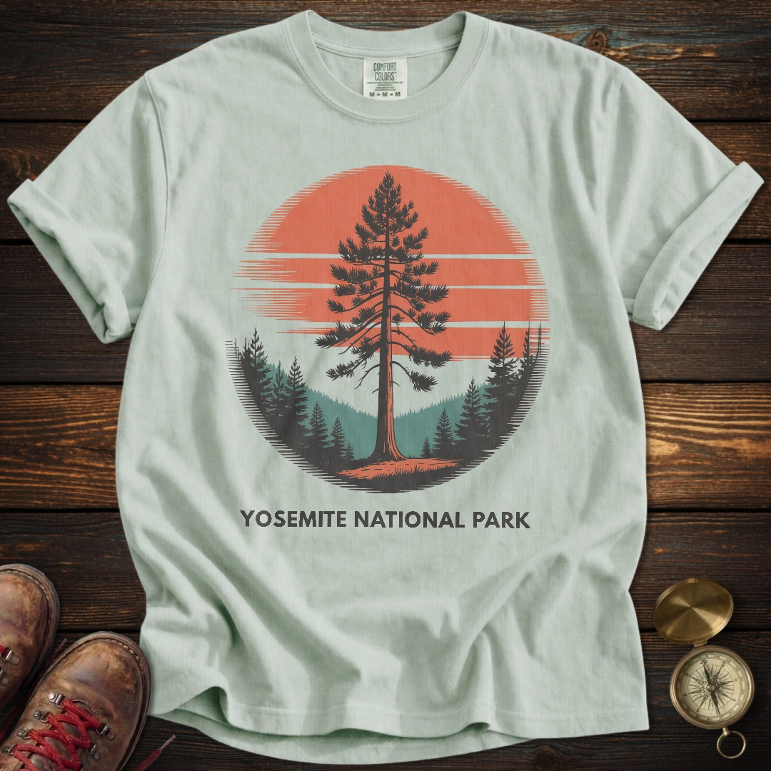 Yosemite Sunset Tree T-Shirt