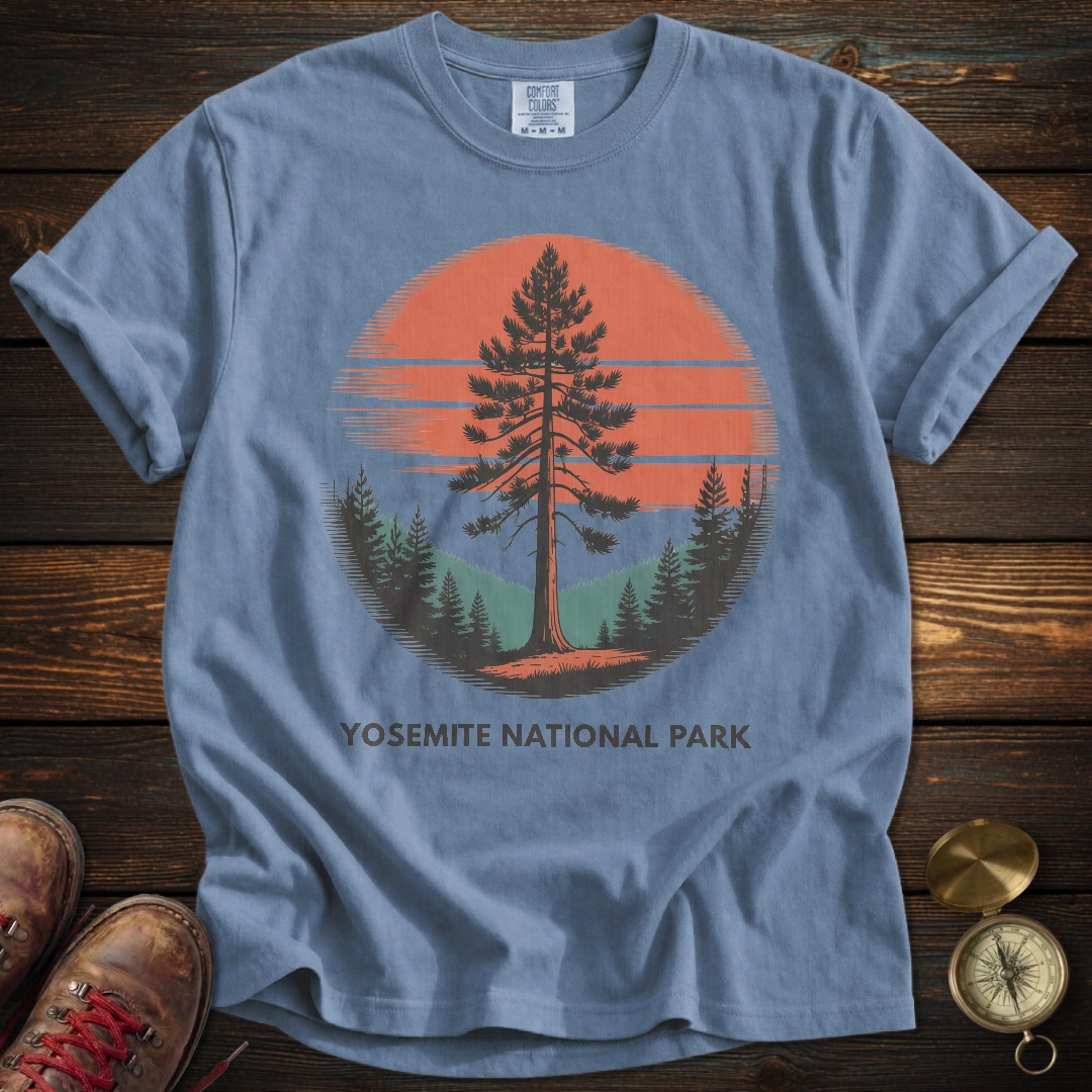Yosemite Sunset Tree T-Shirt