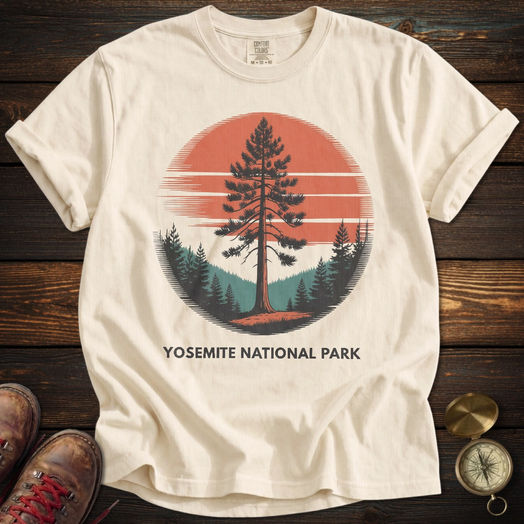 Yosemite Sunset Tree T-Shirt
