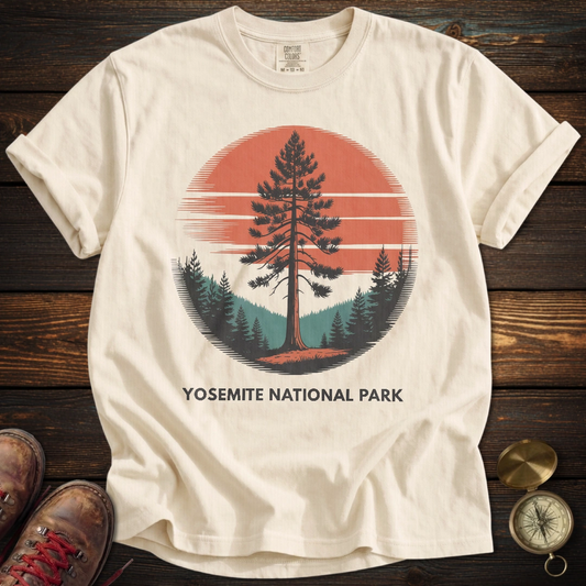 Yosemite Sunset Tree T-Shirt