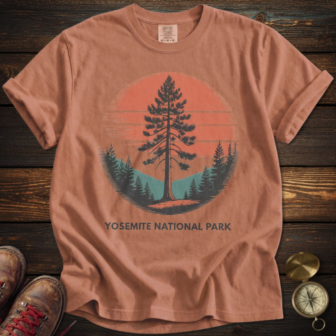 Yosemite Sunset Tree T-Shirt