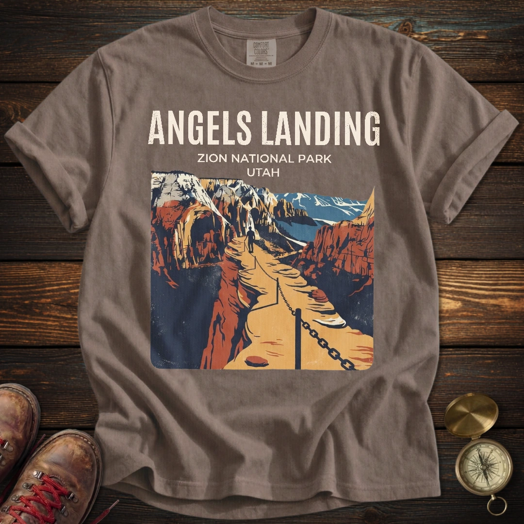 Angels Landing Zion Utah T-Shirt